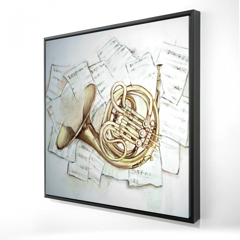 " Horn On Music Sheet "