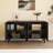 Sideboard With Wavy Pattern Doors-1151453763