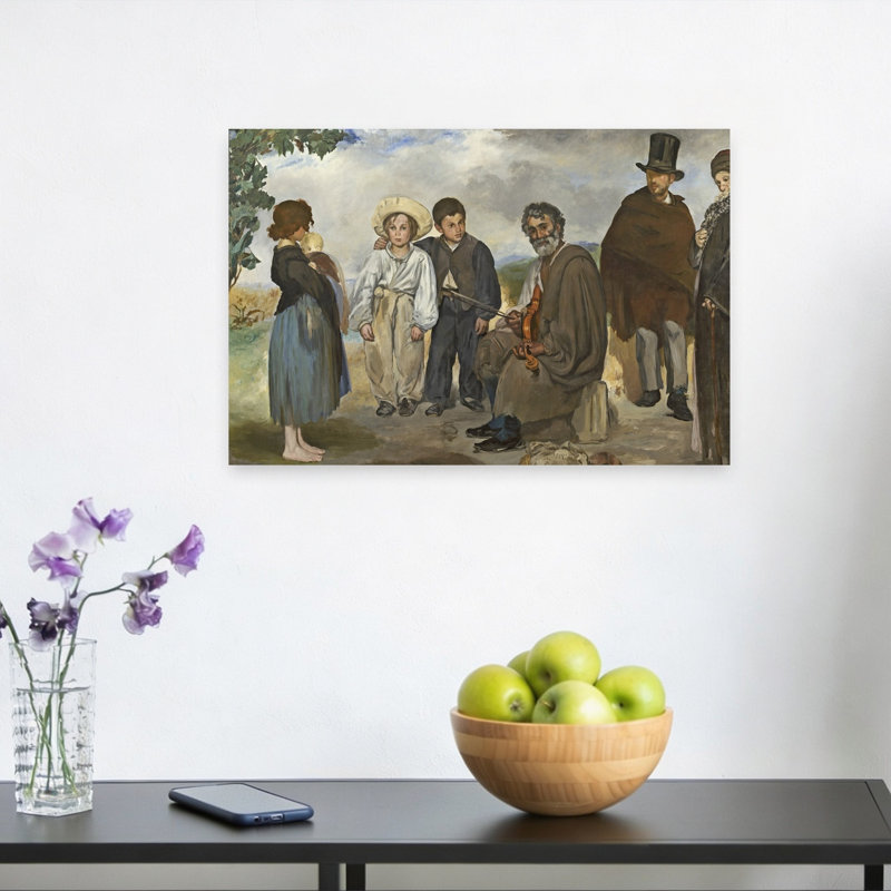 The Old Musician, 1862 Abstract Contemporary Wall Art Print, 30.48cm H x 45.72cm W