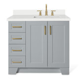 37 IN.  Single Bathroom Vanity