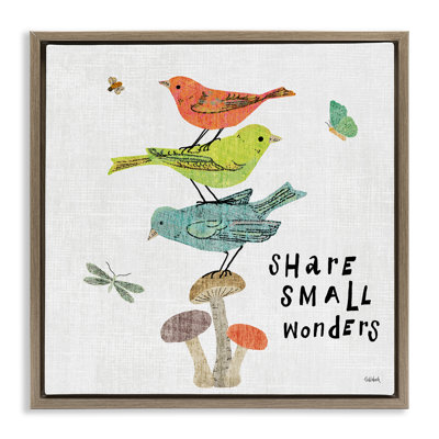 «Small Wonders», art mural encadré flottant par Sue Schlabach
