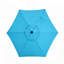 Parasol de marché 7,5 pi avec manivelle inclinable, auvent résistant aux rayons UV pour piscine, patio sans base-579205409