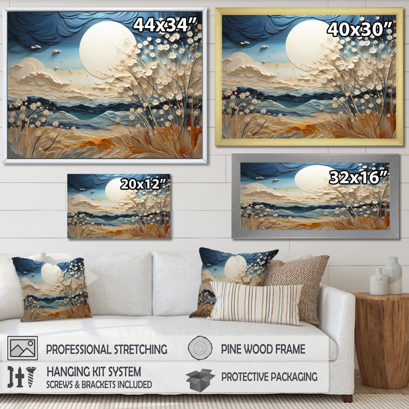 Clouds Prairies Collages VI - Clouds Framed Prints, White Floater Framed, 30" H x 40" W x 1.5" D