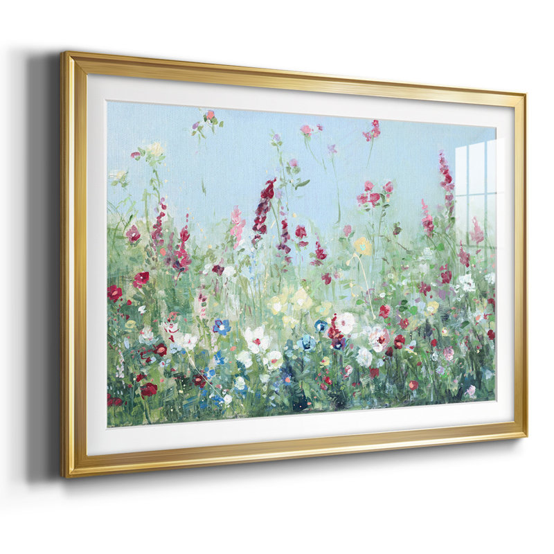 " Sweet Summer Meadow ", Gold, 15" H x 21" W x 1.5" D