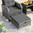 4-person Outdoor Wicker Patio Conversation Set, Modular Sectional Seating Group With Ottomans And Tempered Glass Coffee Table, Weather-resistant All-weather Furniture Set For Backyard Deck Poolside-129028587-129068661