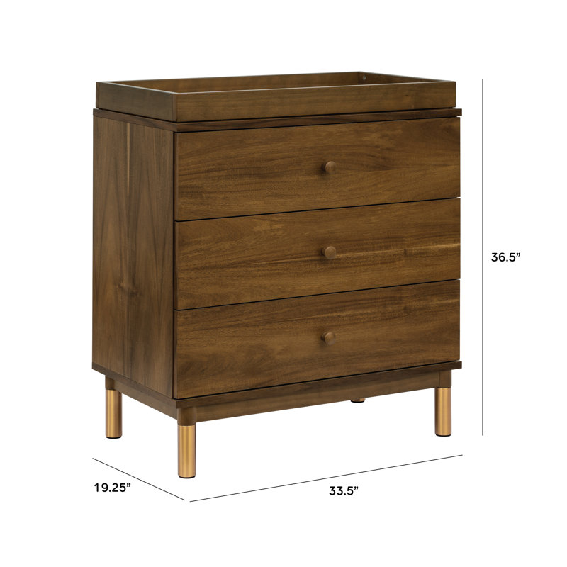 Gelato Convertible Standard Nursery Furniture Set, Walnut