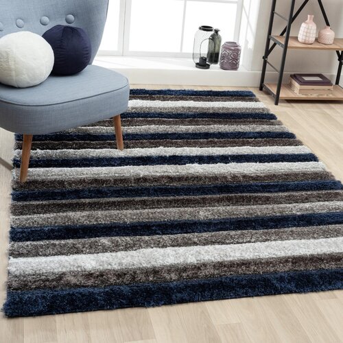 Blue Striped Area Rugs You'll Love | Wayfair