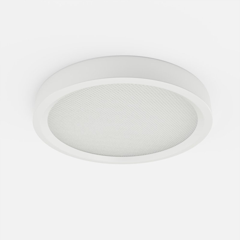 Luminaire rond rond à DEL intégré, plafonnier encastré mince, confortable à faible éblouissement, technologie Edge-Lit, gradation ELV