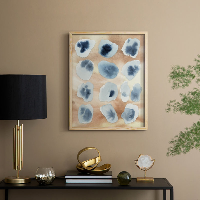 Tiled Serenity Fragments I Framed Print - Solid Wood, Natural Framed, 11" H x 9" W