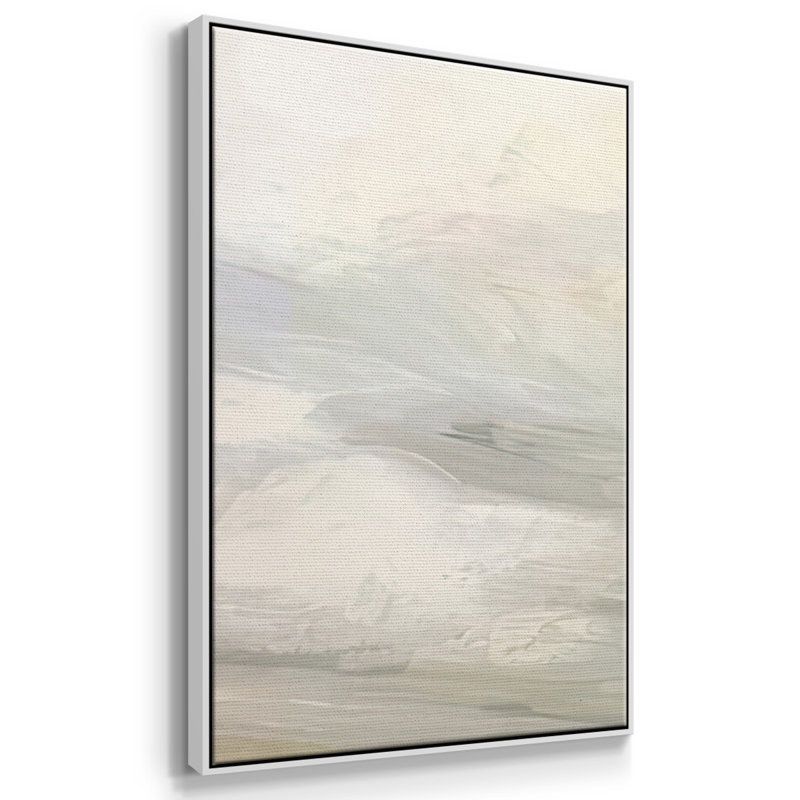 «Mute Sky Horizon I» par J Paul - Toile encadrée à pièces multiples, H 40 po x l 78 po x P 2 po, Blanc