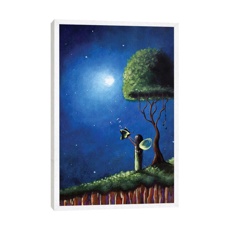 Fairy Wishes - Print on Canvas, White Framed, 66.04 cm H x 45.72 cm W
