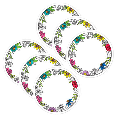 Ensemble de fleurs lumineuses