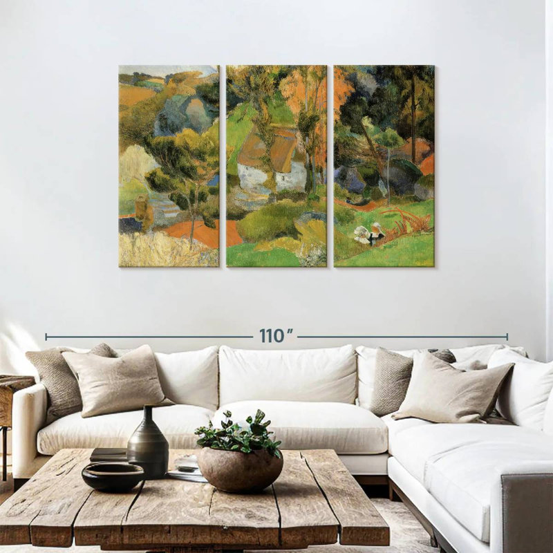 Paysage d'Alvord à Pont-Aven, H 48 po x l 74 po