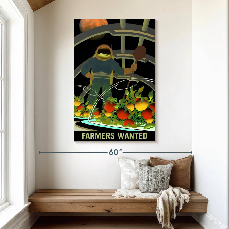 Oberle Mars Explorers Wanted Poster V, 48" H x 32" W