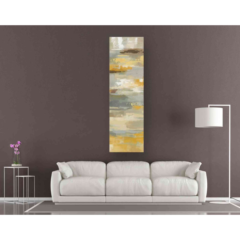 «Evanghelina Earth Abstracts II» par Silvia Vassileva, H 60 po x l 20 po x P 1,5 po