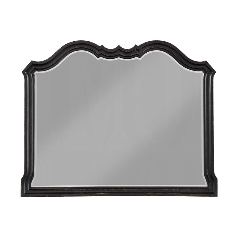 Miroir, finition noire antique