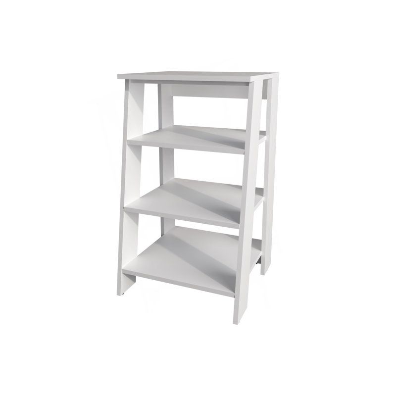 Étagère de salle de bain autoportante avec rangement ouvert, Blanc