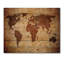 Ancienne carte du monde, impression rétro sur bois de pin naturel-58680134