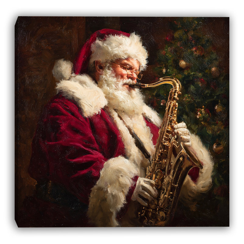 Christmas in Paris Wrapped Canvas Wall Art, 20" H x 20" W