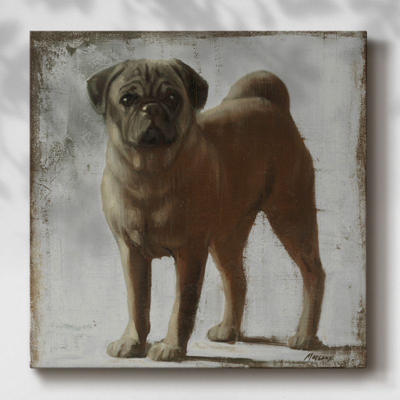 " Pug ", 24" H x 24" W
