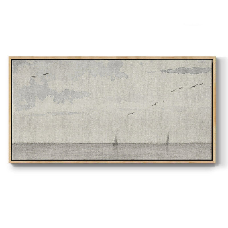Paysage, série CDLxxiv, toile tendue avec châssis, prête à être accrochée, H 25 po x l 49 po, Naturel