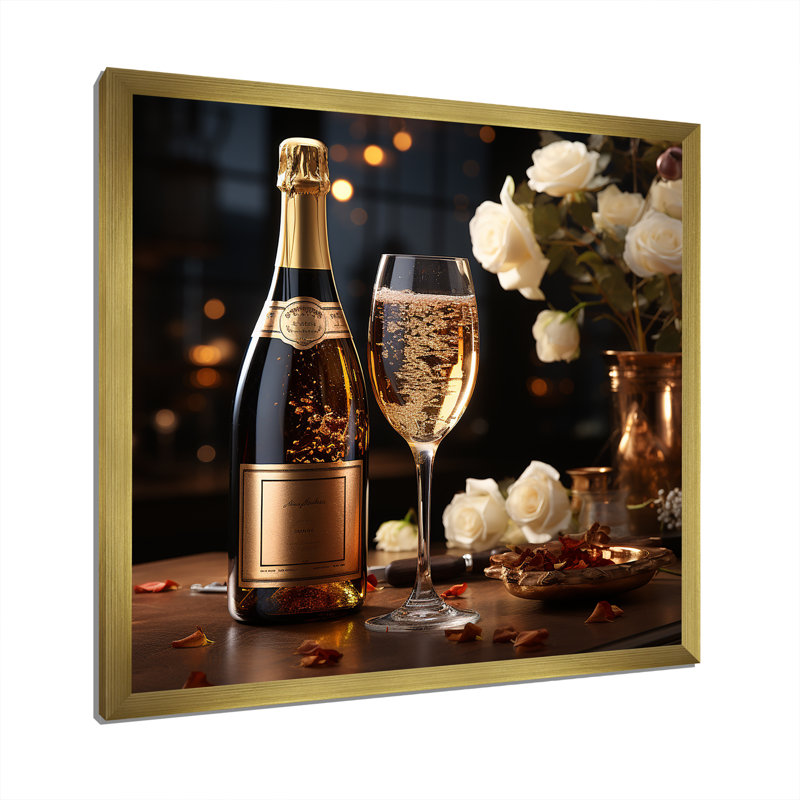 Classic Elegance III sur toile, H 36 po x l 36 po x P 1,5 po, Cadre doré simple