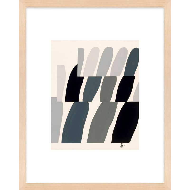 Flora 1 Print by Lee Lessem, 50" H x 40" W x 1.25" D, Brown Framed