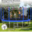 Trampoline de jardin rond avec enceinte sécuritaire Sapphome