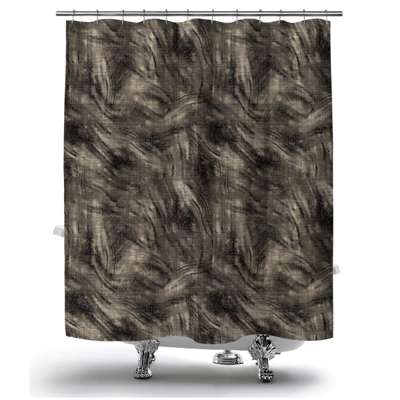 Abstract Shower Curtain, 70" H x 71" W