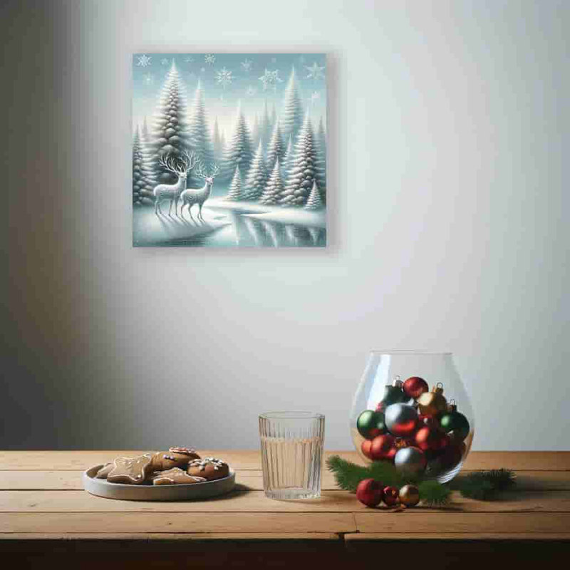 Whispering Pines - Impression sur toile tendue, H 20 po x l 20 po x P 1,5 po
