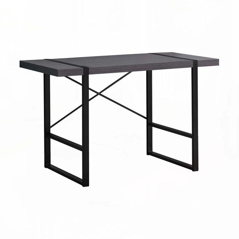 Home Office Computer Desk, Gray/Black