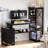 Reversible L Shaped Desk with Power Outlets and Fabric Drawers-1755578963