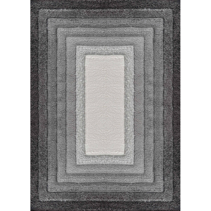 Arnfred Abstract Shag Area Rug, Rectangle 60 x 110cm