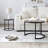 Set of 2 Coffee Table with metal legs-1221323029-1221323024