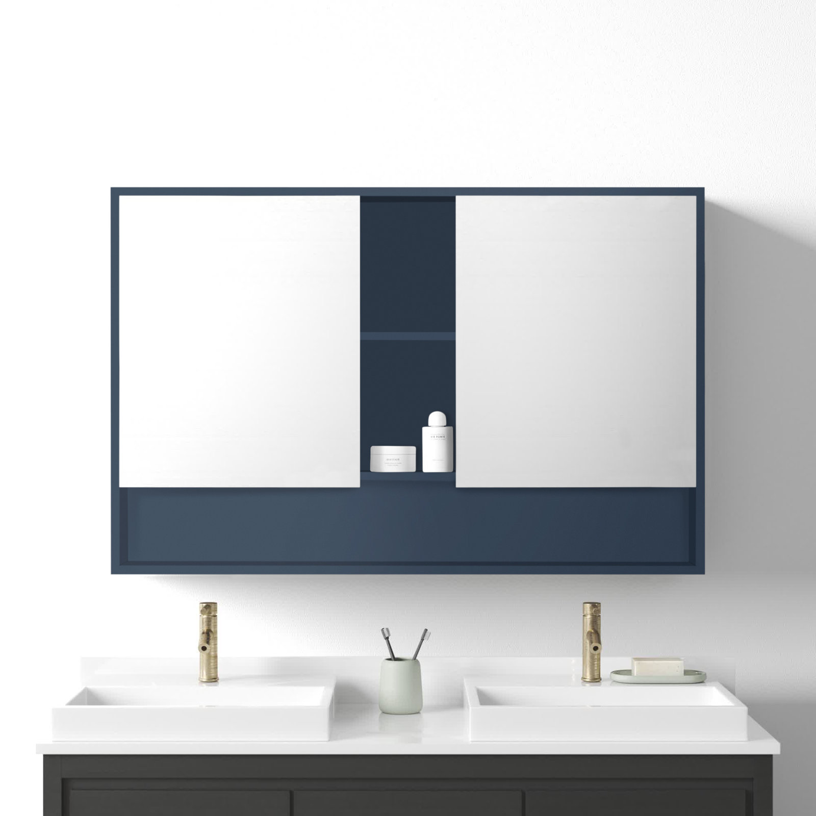 Maisie Surface Double Medicine Cabinet, Blue