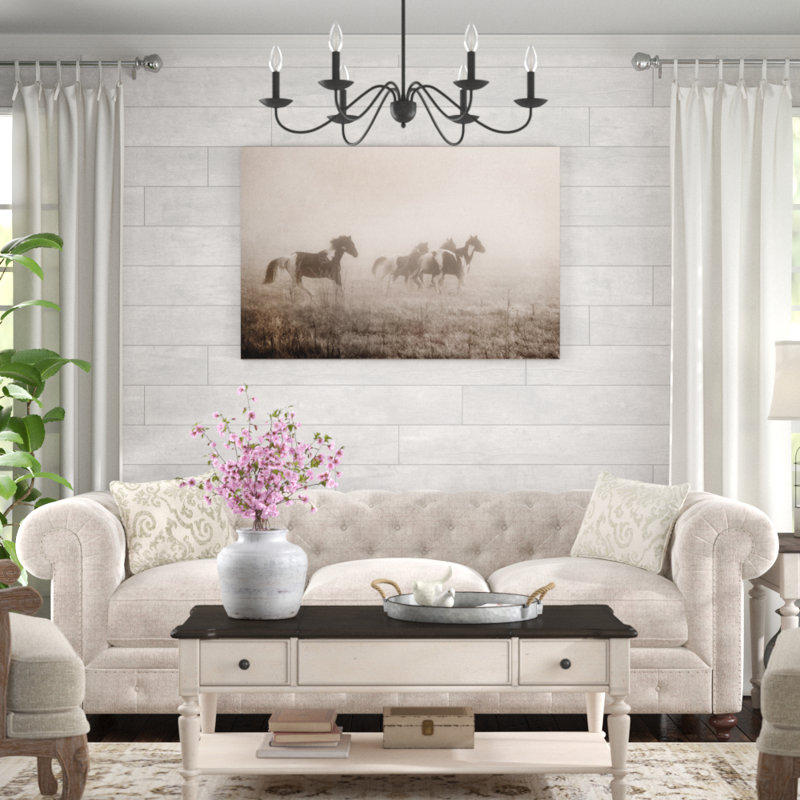 Paint Horses On The Run by Debra Van Swearingen - Wrapped Canvas Print, 81cm H x 122cm W