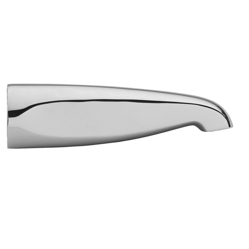 8-1/2" Reach Brass Wall Mount Bathtub Spout, Polished Chrome
