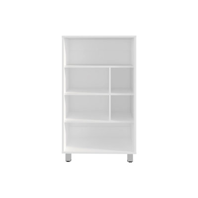 Armoire de base 40 po avec 6 tablettes de rangement blanches et fonctionnelles élégantes