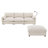 2-Piece 96'' Upholstered Chenille L-Shape Sectional-1029998859