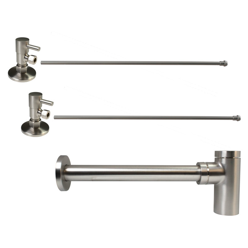 Ensemble d'alimentation pour lavabo sur pied Westbrass, Bronze huilé