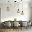 Julietta 3 - Light Black Cluster Pendant