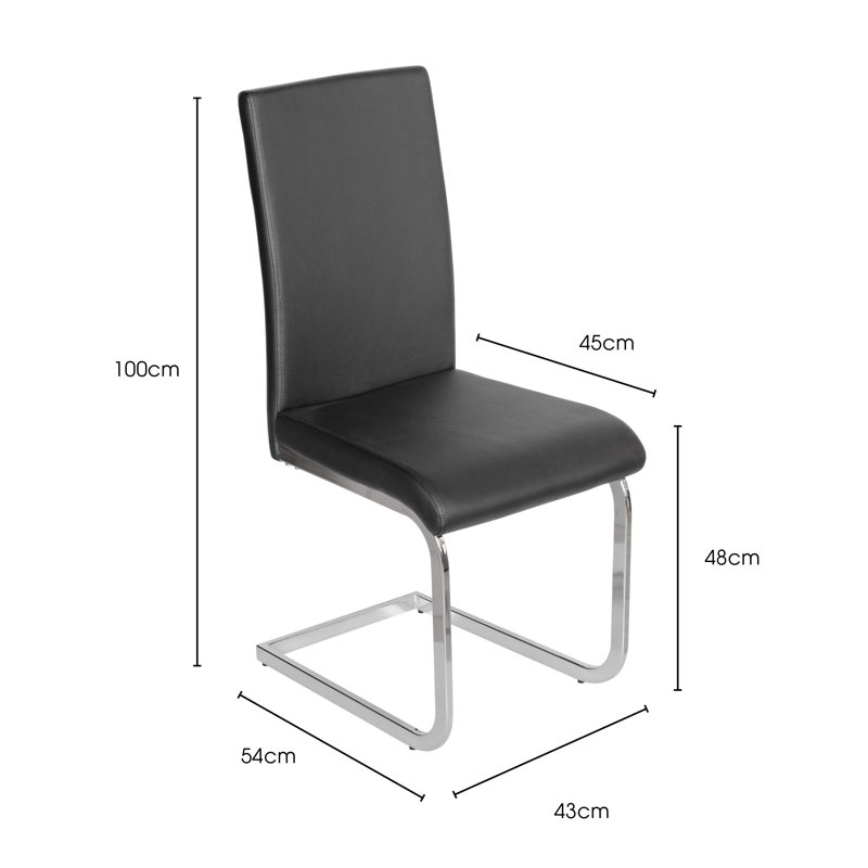 Carnot Glass Dining Set, Black
