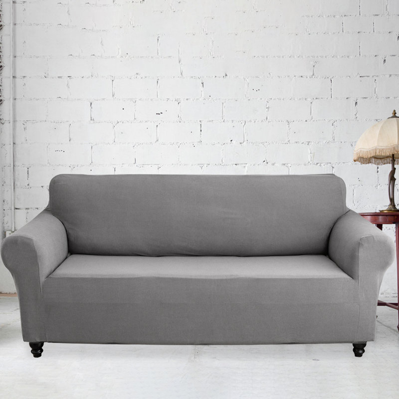 Housse de canapé 100% imperméable, housse de canapé antidérapante, housse de canapé extensible et étanche, Polyester gris