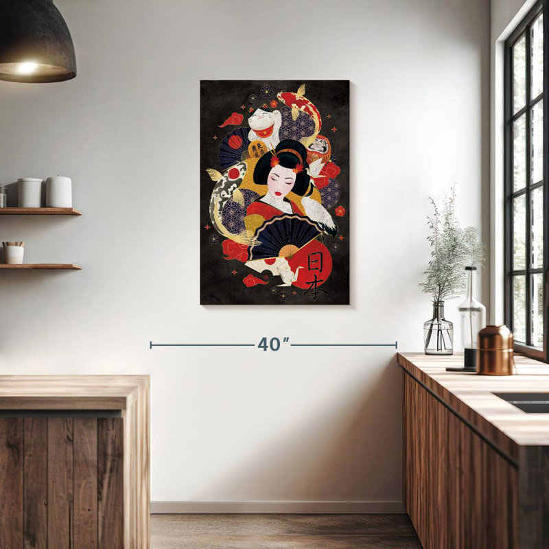 Aime Lucky Geisha, 36" H x 24" W