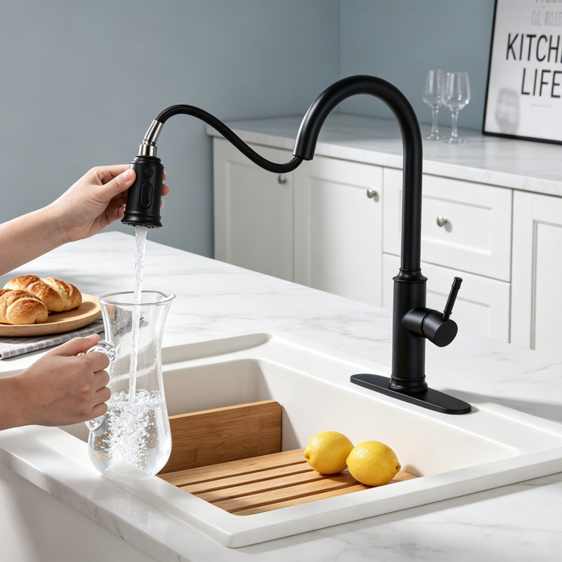 Interbath Pull Down Kitchen Faucet