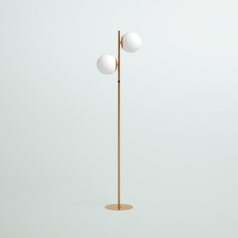 Skipworth 66.75'' Tree Floor Lamp, Aged Brass