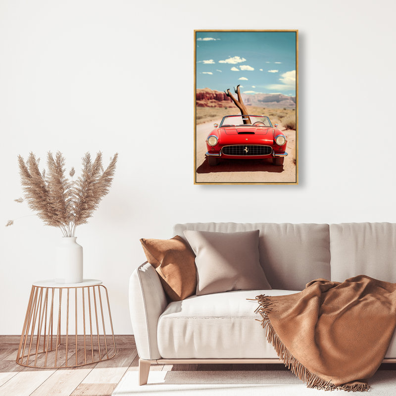 Route 66 Canvas Transportation Print by Oliver Gal, 15"H x 10"W, Canvas Unframed