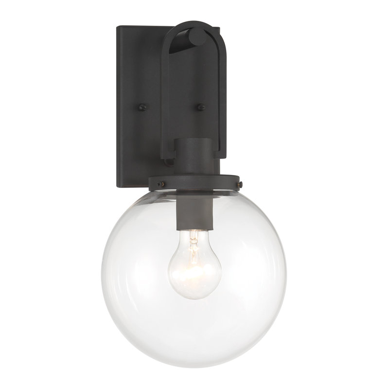 Wenston 1 - Light Outdoor Sconce, 4.59" H x 15" W x 8" D