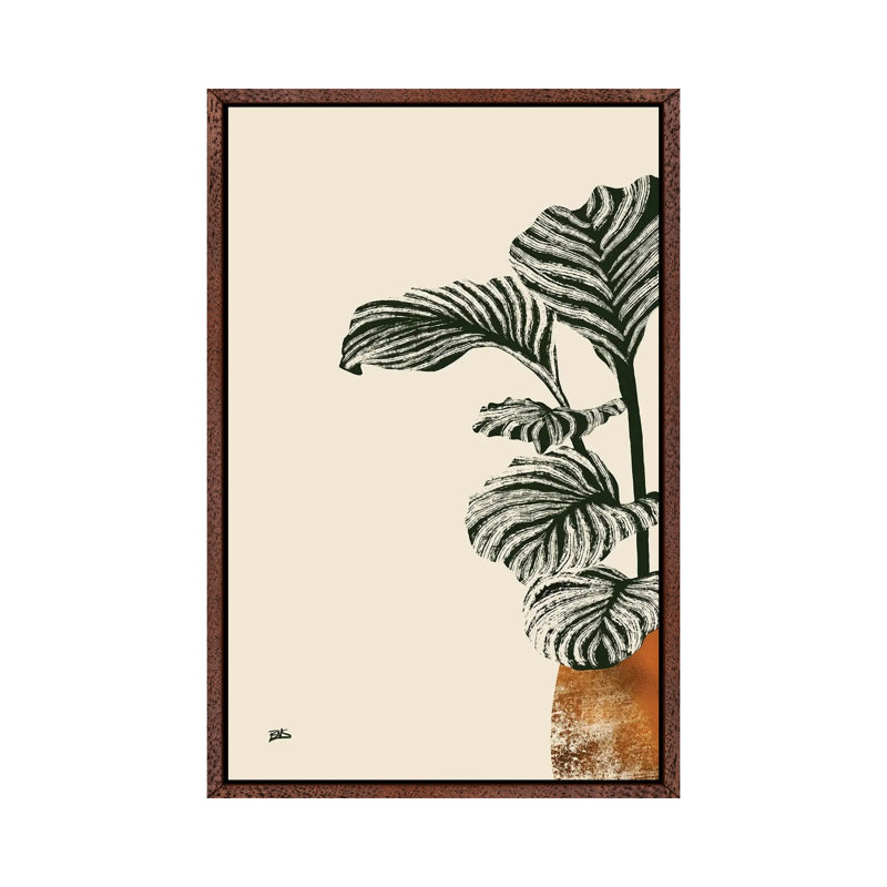 Calas I by Bria Nicole - Print on Canvas, Classic Brown Wood Framed Canvas, 66.04 cm H x 45.72 cm W