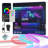 100ft Smart RGB Color-Changing  Plug-in Neon LED Rope Lights IP65 Waterproof-649664814